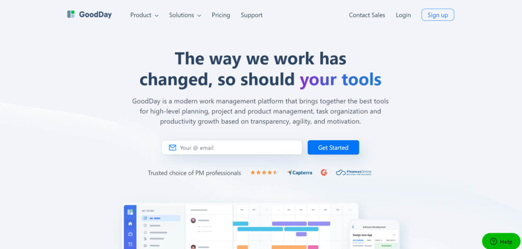 GoodDay Best Free Project Management Software Tools