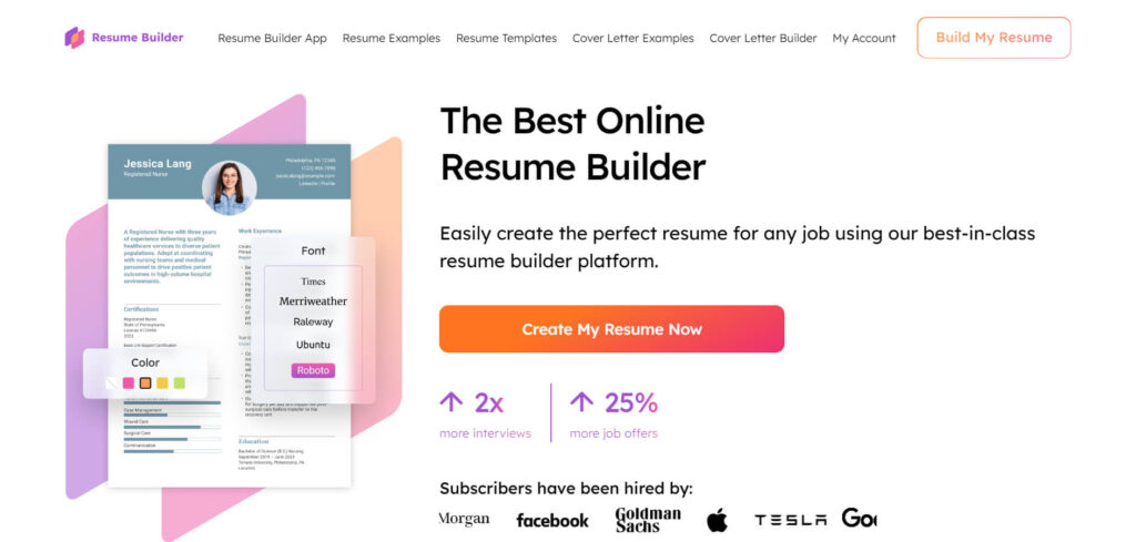 Resume Builder best ai tools for resume