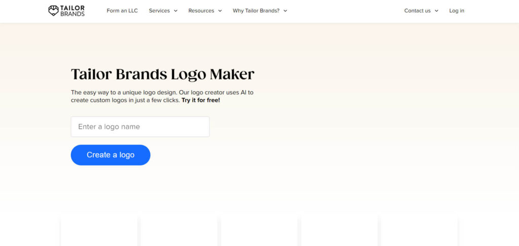 Tailor Brands Logo Maker Best AI Tools For Logo Design